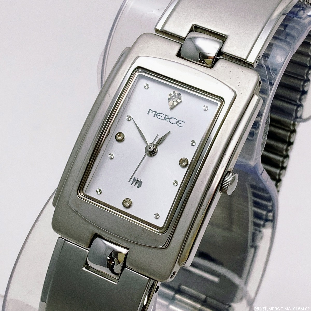 【未使用 / 即決 / 送料230円】 MERCE スイス製ムーブメント オールステンレス / MC-918M メンズ腕時計 No.30112-1拍卖