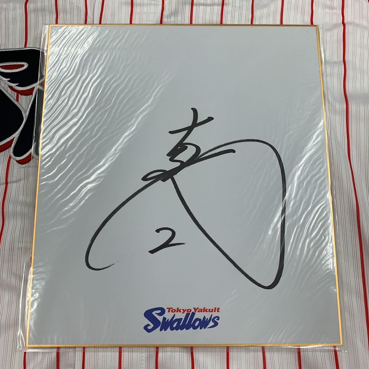 東京ヤクルトスワローズ 大引啓次選手のサイン入り球団色拍卖