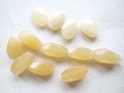 天然石(半貴石)ビーズ ハニージェイド オバールセット拍卖