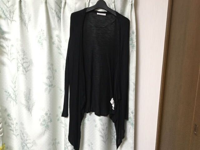ザラ ZARA 長袖 黒色 ブラック カーディガン ロングカーディガン 拍卖