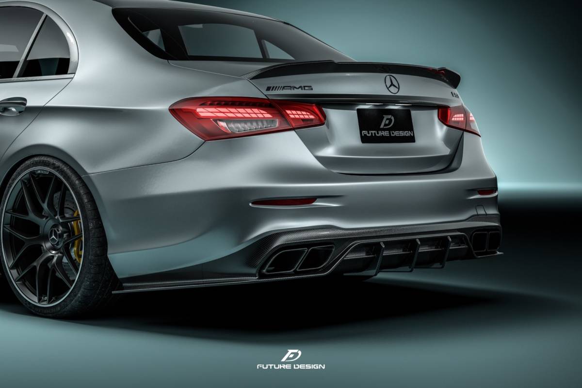 【FUTURE DESIGN 正規品】BENZ メルセデス・ベンツ E-Class W213 セダン AMG E53 用 リアディフューザー 本物DryCarbon ドライカーボン 拍卖