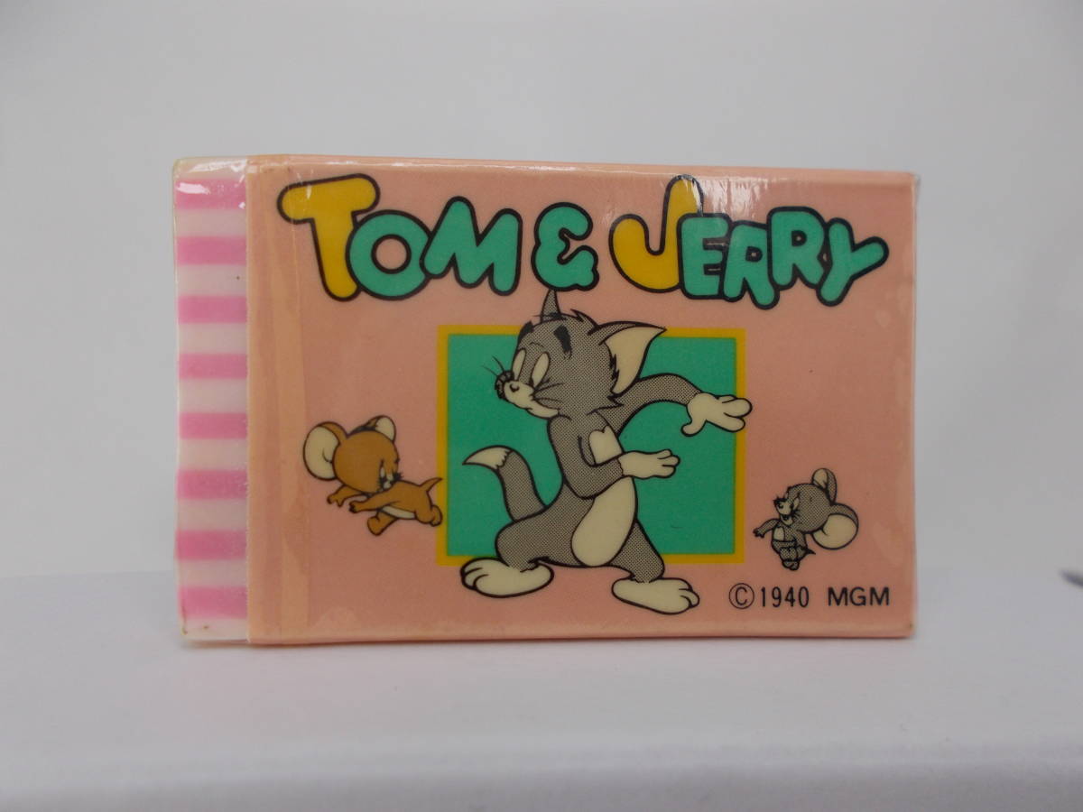 昭和レトロ 学研VictoriaFancy トムとジェリー 消しゴム ピンク 未使用未開封デッドストック品 1970~80年代 拍卖
