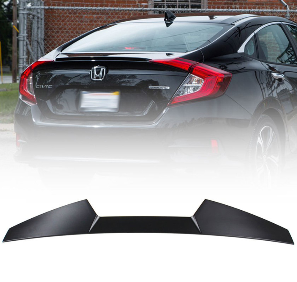 ホンダ HONDA 新型シビック 10代目 FC セダン リアルーフスポイラー ABS Vタイプ 未塗装品 2017+拍卖