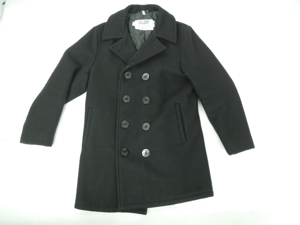 79sf Schott ショットメルトン ウール Pコートジャケット/ 8拍卖