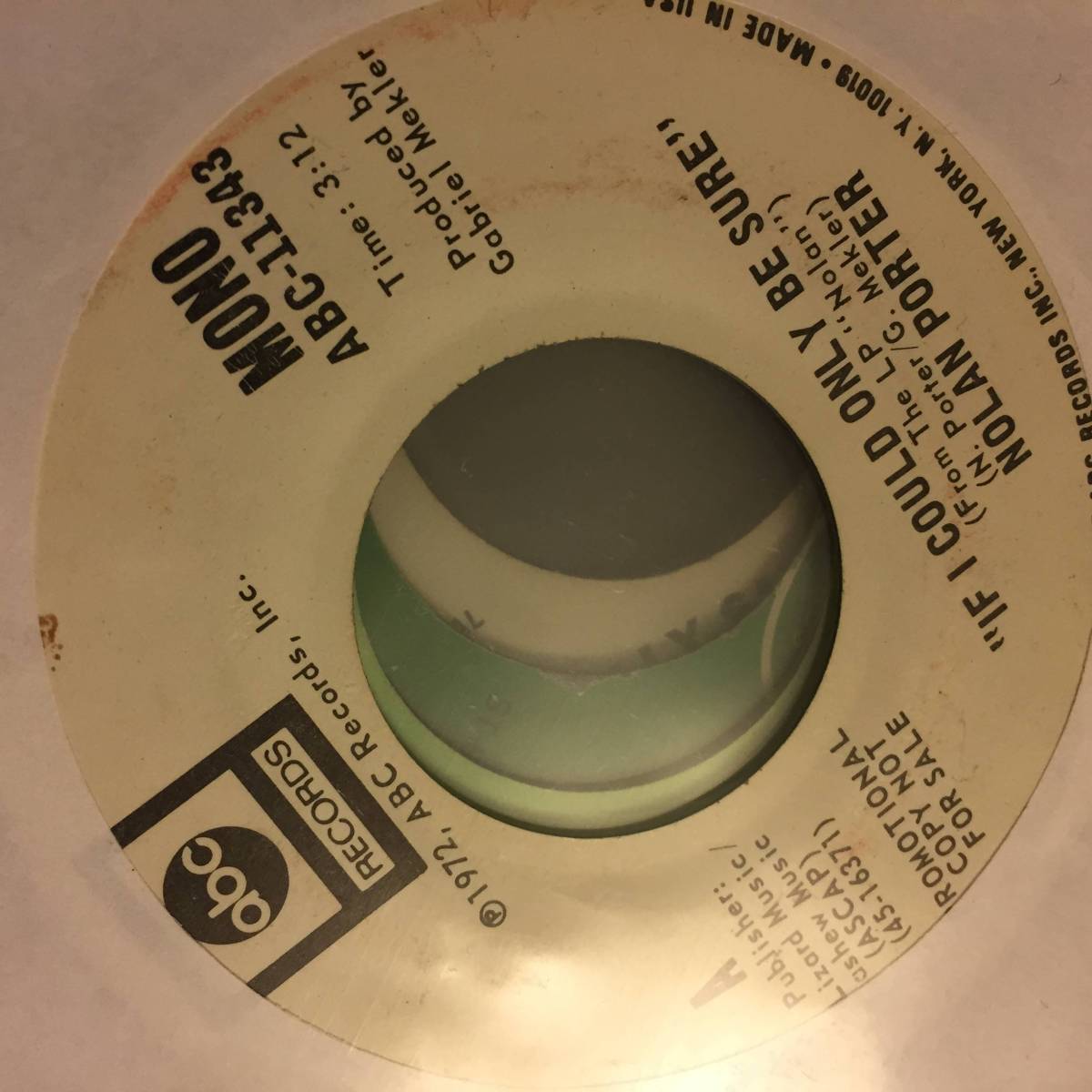 Nolan Porter / If I Could Only Be Sure拍卖