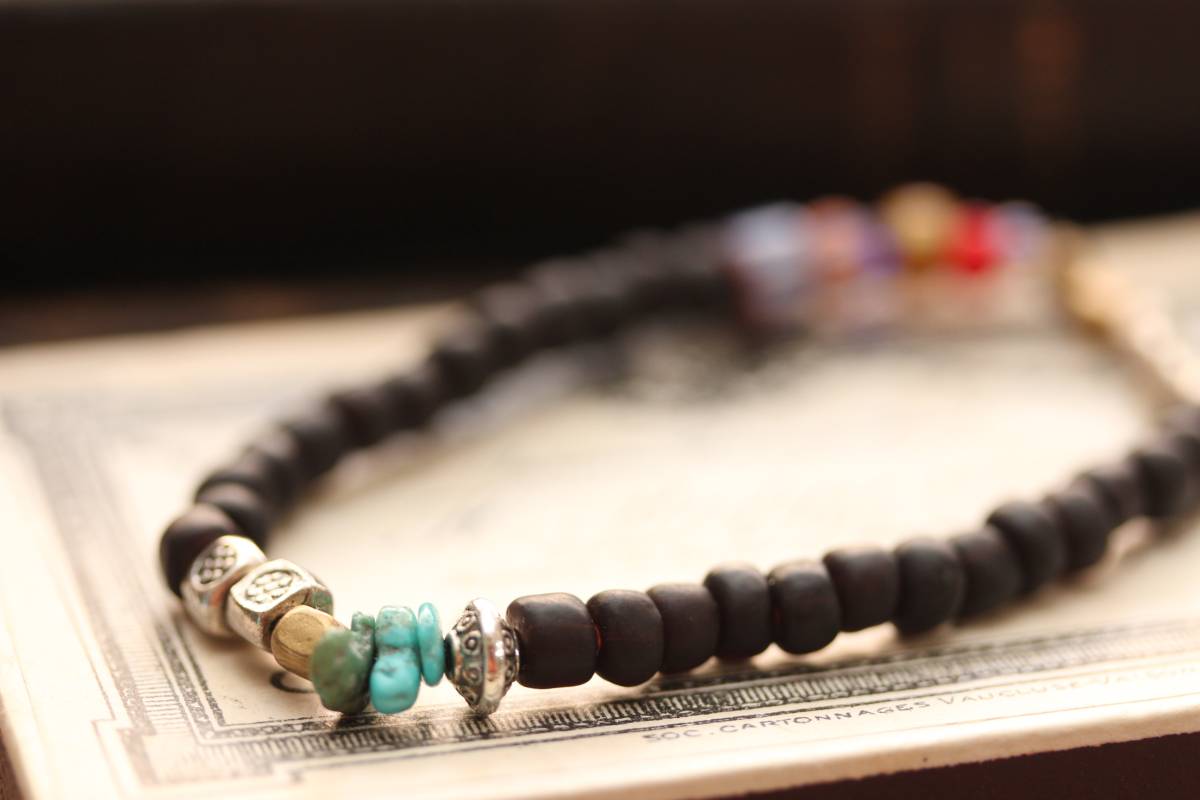 *ボーン&ブラスビーズブレスレット拍卖