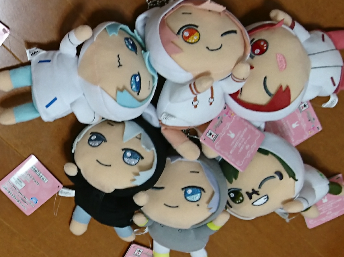 アイドリッシュセブン きらどるますこっとぬいぐるみ リターンズ アイナナ うさぎパーカー 二階堂大和 和泉三月 四葉環 八乙女楽 千 全6種a拍卖