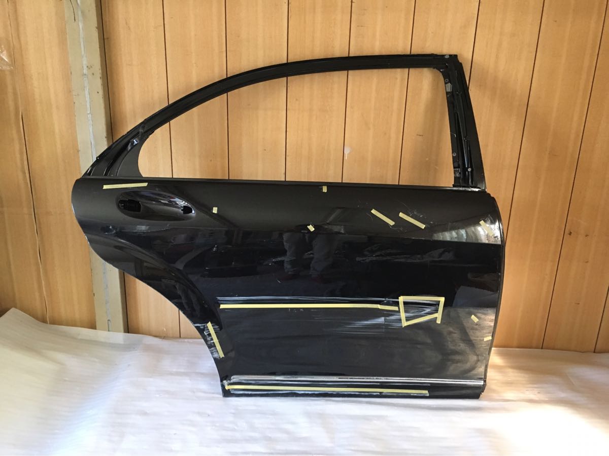 ベンツ 純正 W221 Sクラス ロング 右 リアドア ブラック系 補修用!拍卖