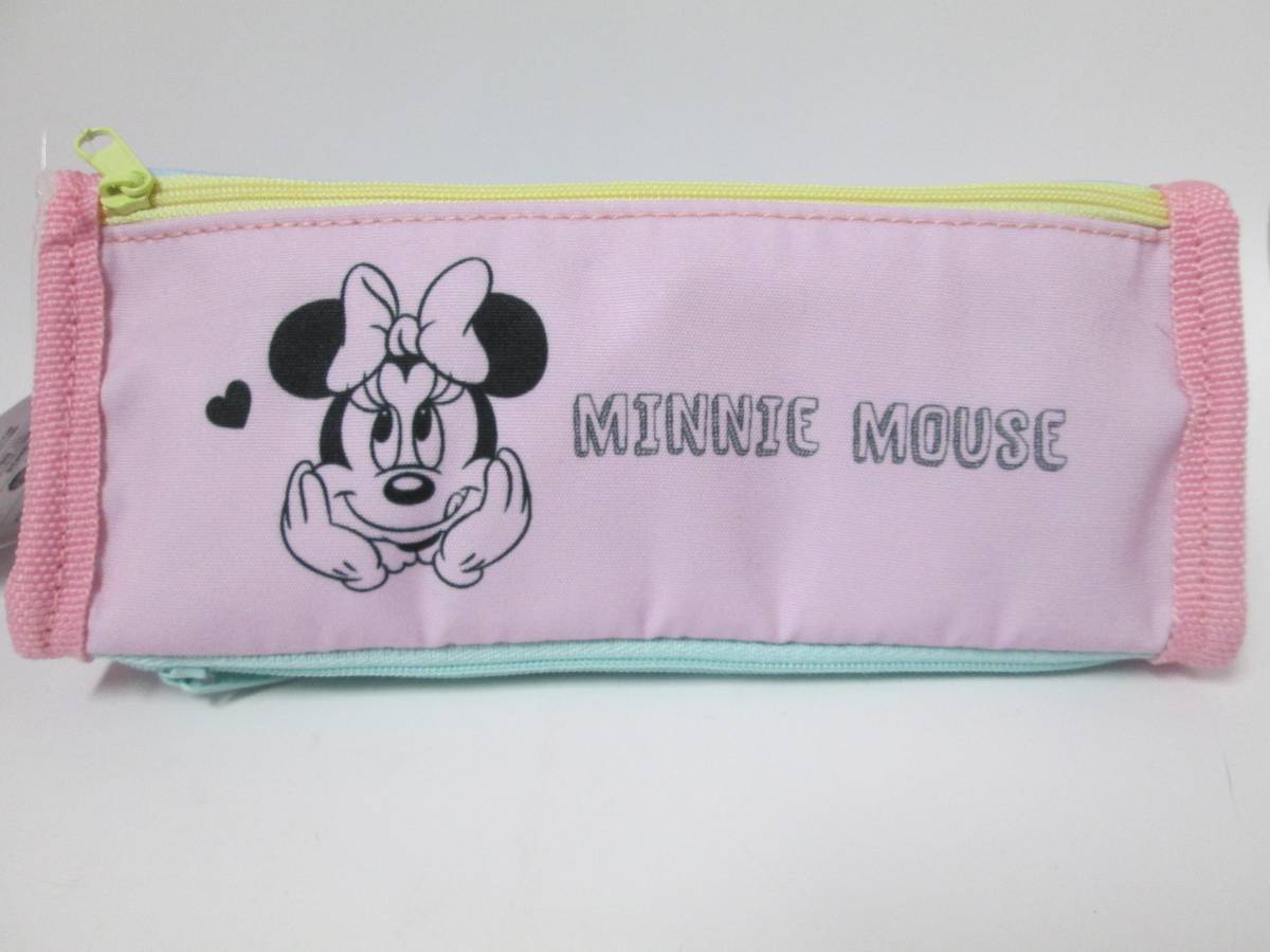 @【即決・半額】◆さんカクっとペンポ◆三角ペンケース ディズニー ミニーちゃん 筆箱 ペンポーチ キャラクター カラフル // S1414500拍卖