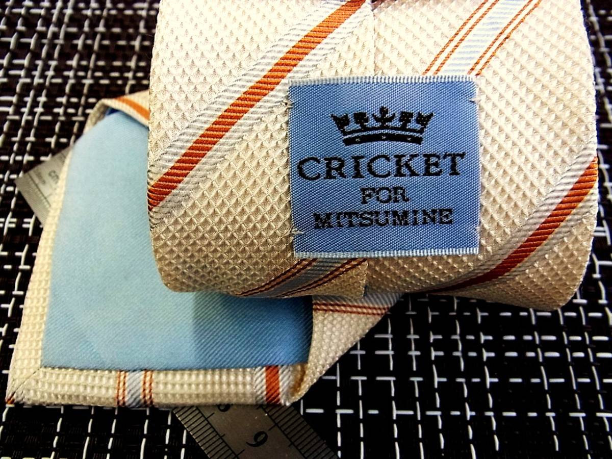 ・ω・ ★SALE★3334☆SALE☆980円■クリケット×ミツミネのネクタイ拍卖