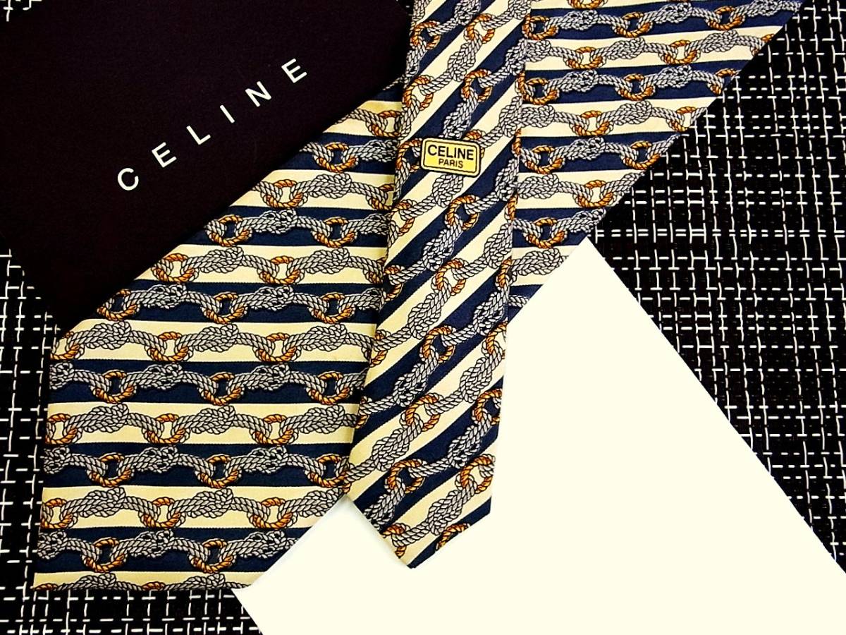 ・ω・ ★SALE★3449☆SALE☆780円■セリーヌのネクタイ拍卖