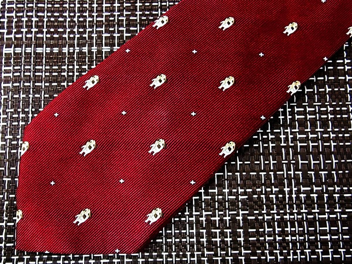 ・ω・ ★SALE★3529■クリケット【犬・刺繍】ネクタイ拍卖