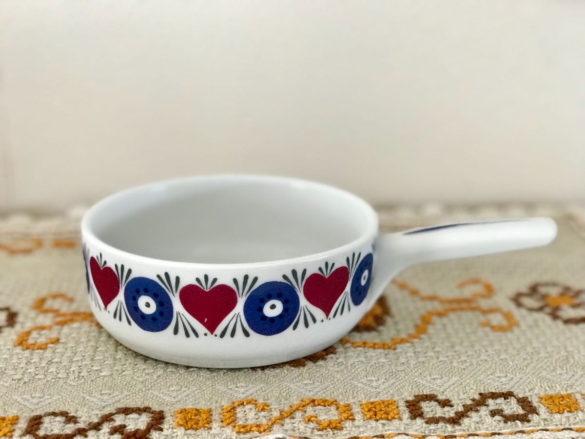 スウェーデン RorstrandロールスランドSiljaシリア/ハンドル付きボウル拍卖