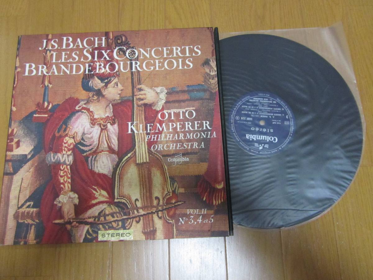 J.S.バッハ ブランデンブルク協奏曲第3番~第5番 仏COLUMBIA SAXF225 クレンペラー 拍卖