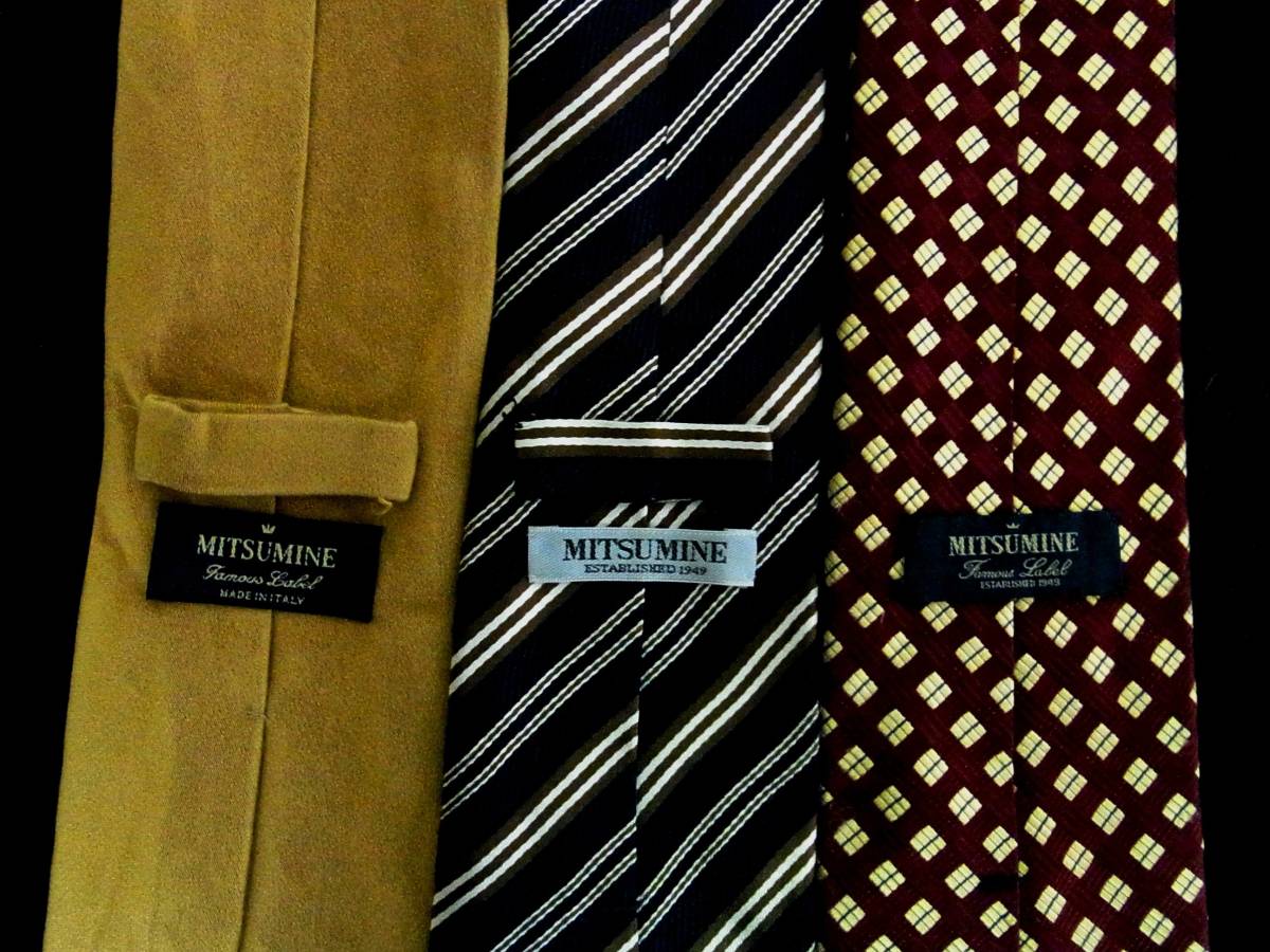 【ALL良品3本set】B0319●【ミツミネ】のネクタイ●●拍卖