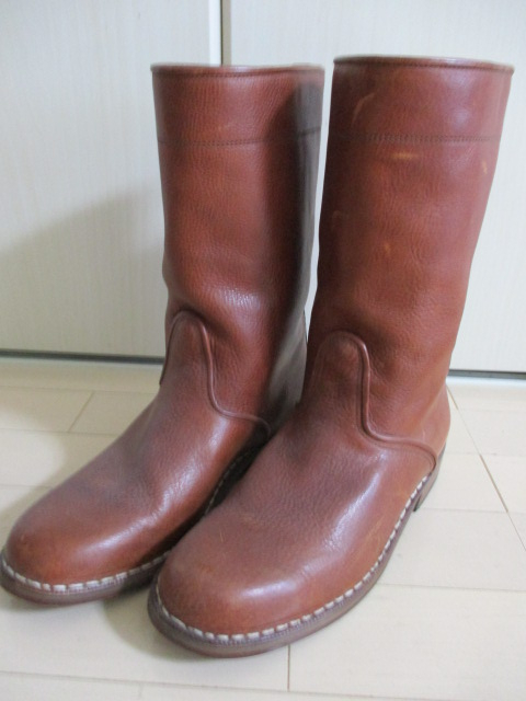 美品 イタリア フィレンツェ製 レッド ブラウン ペコスブーツ 25.5cm ハンドメイド ネイティブアメリカン インディアン拍卖