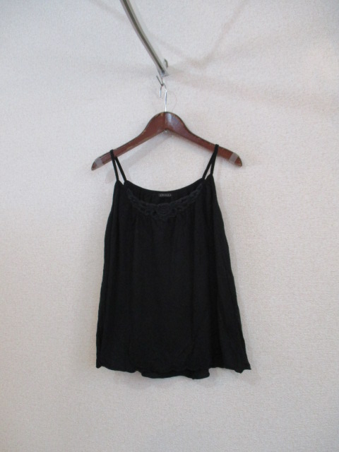 CROLLA黒レース付キャミソール(USED)11318)拍卖