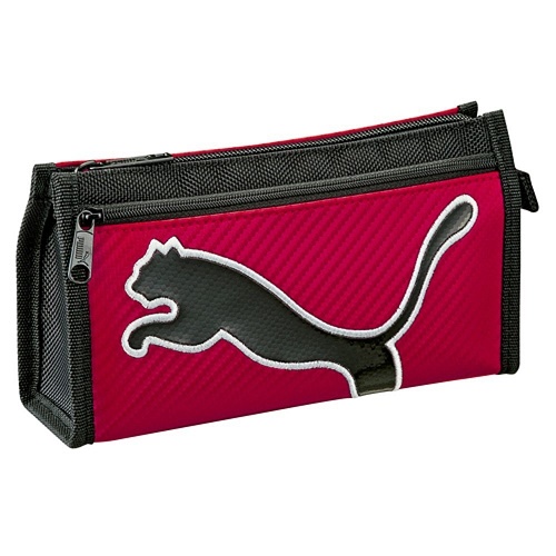 【即決】◆PUMA プーマ◆軽量カーボンキャットペンケース 筆箱 筆入れ 男の子 ペンポーチ マルチポーチ 赤 レッド // PM177RD拍卖