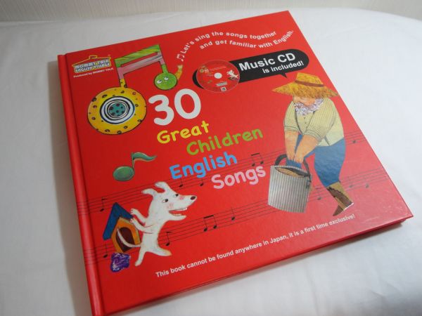 30 Great Children English Songs ☆英語の童謡ブック ☆CD付き ☆全国どこでも送料無料!拍卖