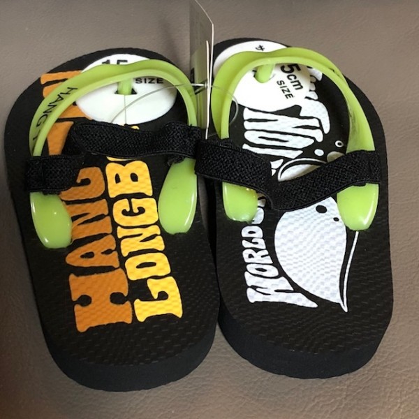 HANG TEN ビーチサンダル ブラック 新品タグ付 15cm ブラック拍卖