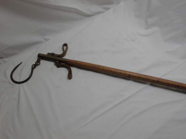 木製の天秤はかり 天秤棒 分銅なし カバー付き NO6拍卖