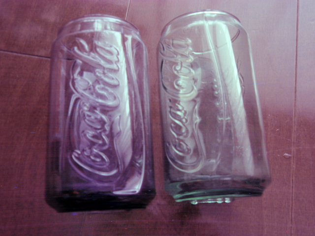 美品 非売品 コカコーラ 缶型 コーラ マクドナルド 40周年記念 ノベルティ グラス 2個セット拍卖