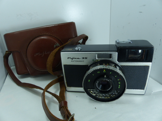 Fujica 35 FUJINAR-K3.8㎝F3.4 本革ハートケース付 ジャンク拍卖