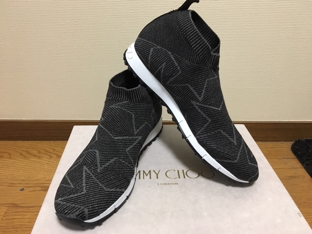 Jimmy Choo norway ジミーチュー ノルウェー 激レア 国内即完売 グレー ソックススニーカー サイズ 42 国内サイズ27拍卖