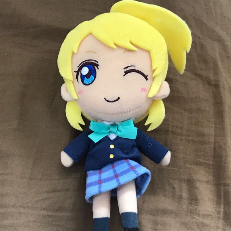 ラブライブ! ぬいぐるみマスコット 3年生 絢瀬絵里 単品 制服 定形外220円拍卖