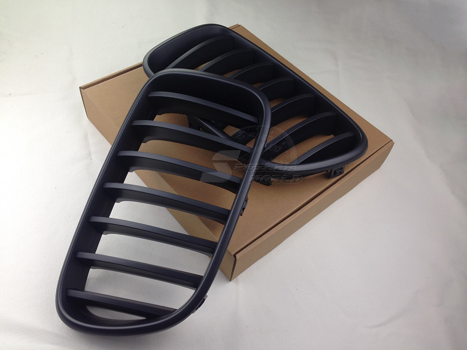 純正交換用 左右セット 取付簡単 在庫有 BMW F25 X3 前期 フロントグリル 艶消黒 マットブラック ABS 2011-2013拍卖