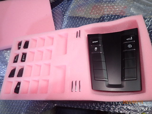 ポルシェ 991 911 718 カレラ ケイマン ボクスター コンソールスイッチ 99161325550拍卖