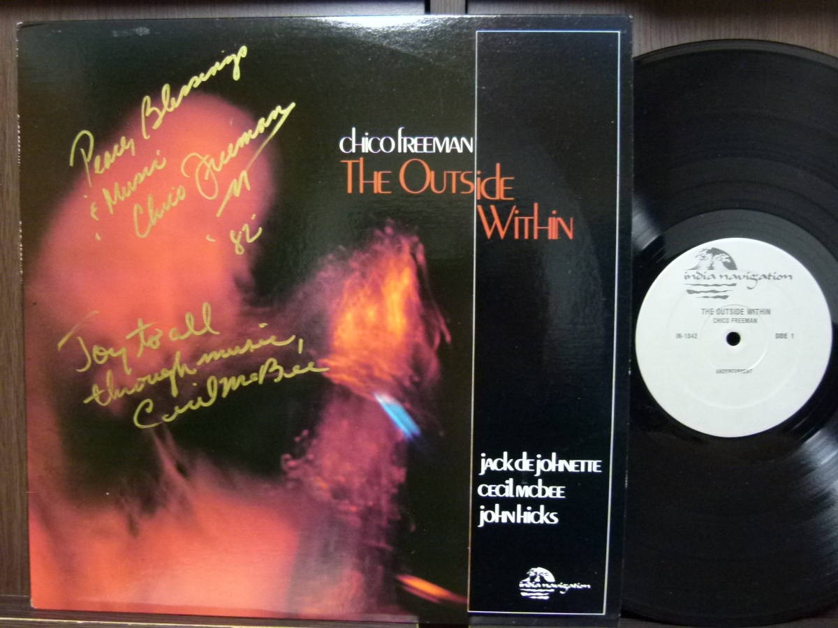 ■激レア■美盤オリジナル サイン入り■CHICO FREEMAN■THE OUTSIDE WITHIN■コーティング拍卖