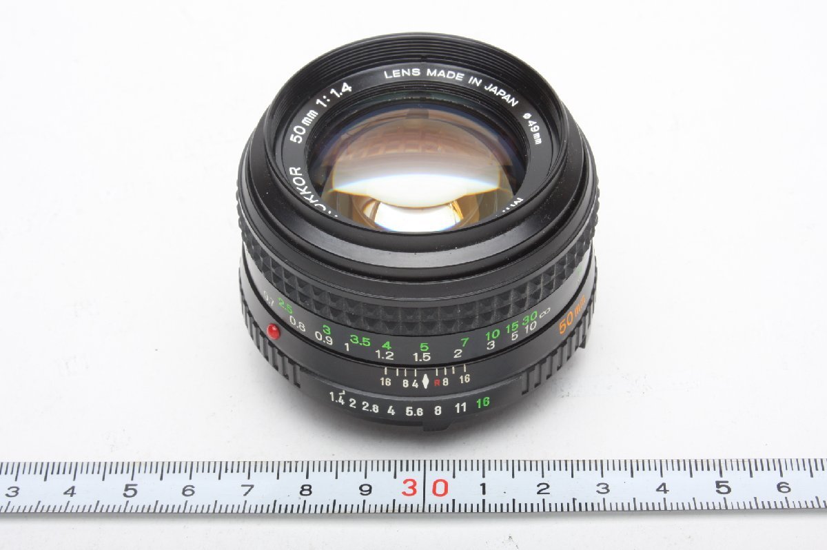 ※ Minolta ミノルタ MD Rokkor 50mm f1.4 単焦点 大口径 F3208拍卖
