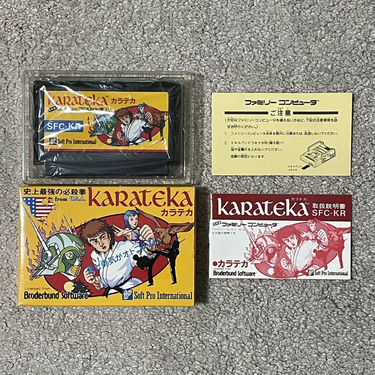 シュール感漂うアクションゲー?! 美品〜極美品 激レア カラテカ 箱説付き拍卖