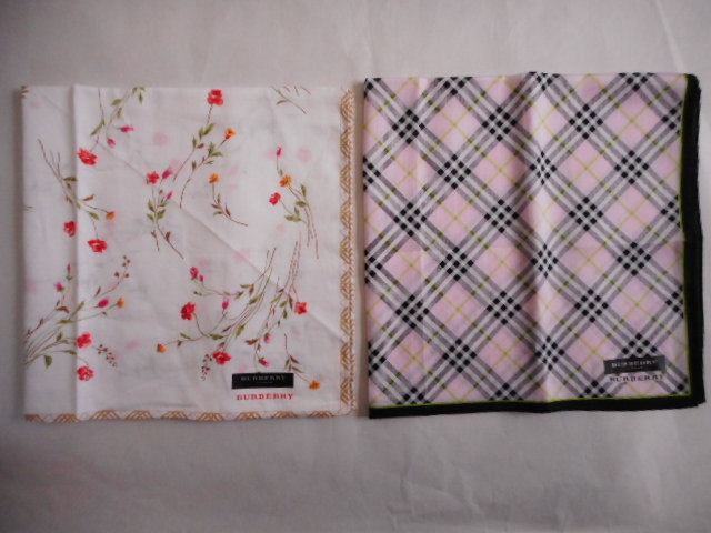 ☆新品 BURBERRY LONDON ハンカチ 2枚 ☆ 拍卖