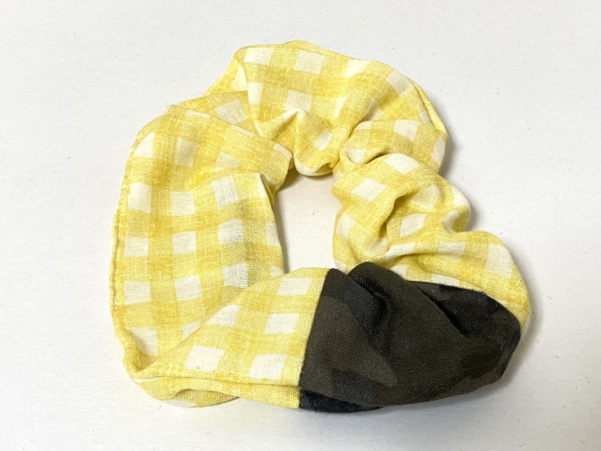 ハンドメイド★シュシュ wガーゼ (341)値下げ拍卖