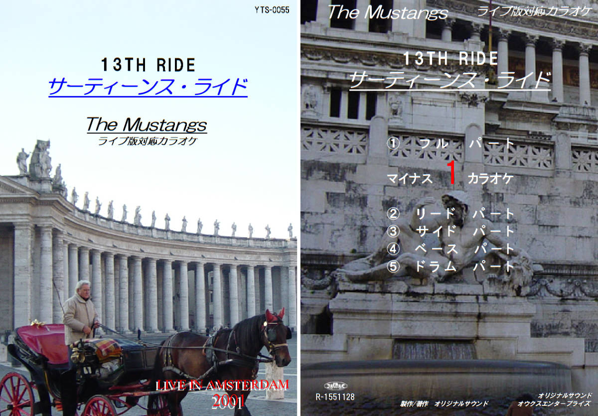 YTS-055 ムスタングスカラオケ サーティーンス・ライド 試聴OK コード譜閲覧可 The Mustangs 13th Ride 拍卖