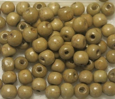 ウッドビーズ 約9X10mm 丸 マル・Lライトブラウン 約50個 38-LLB拍卖