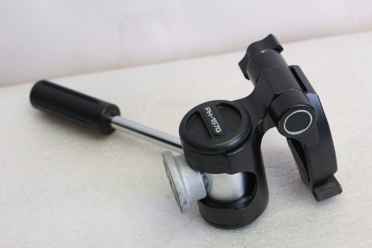 送料600円。シューなし。ベルボン Velbon PH-157Q  高さ10cm 管理B14拍卖