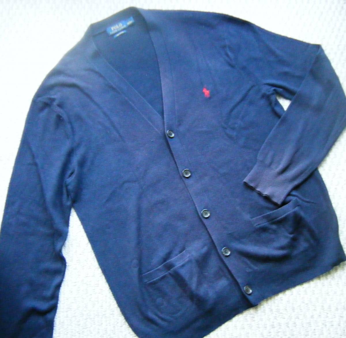 ☆Polo Ralph Lauren ポロ ラルフローレン カーディガン ネイビー系 Lサイズ拍卖