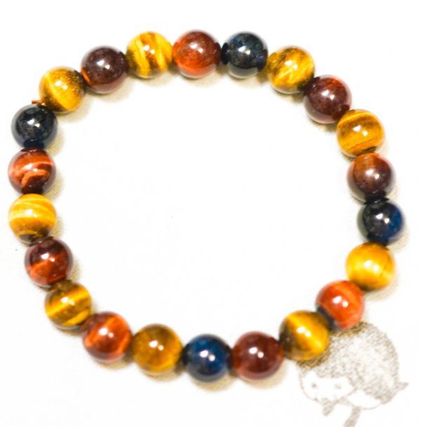 天然石ブレスレット 3色 グリーンタイガーアイ 虎目石 8mm腕輪 数珠拍卖