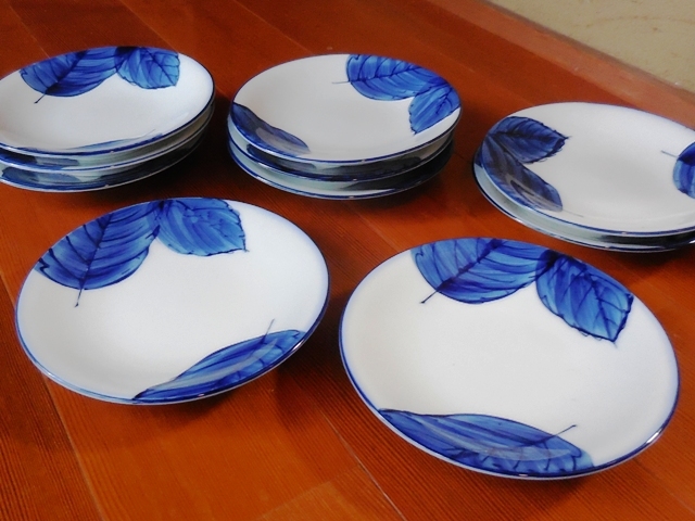 133.3.1◆クールジャパン 70's 町家 和食器 中皿10枚◆古民家 カフェ什器 昭和レトロ モダン キッチン テーブルウェア◆家具 生活雑貨 通販拍卖