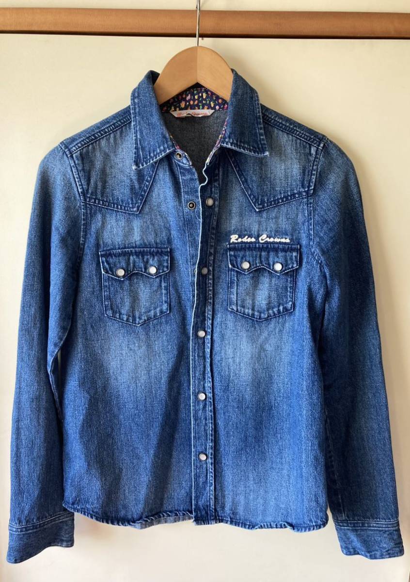 RODEO CROWNS デニムシャツ ウエスタンシャツ デニム拍卖