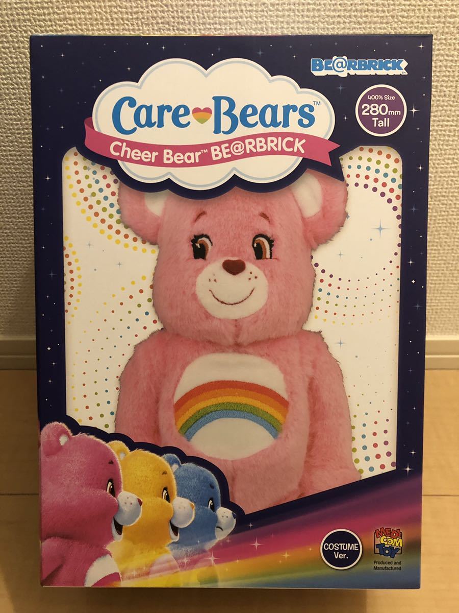 ケアベア/Cheer Bear Costume Ver. ベアブリック/BE@RBRICK 400%(メディコムトイ・フィギュア)拍卖