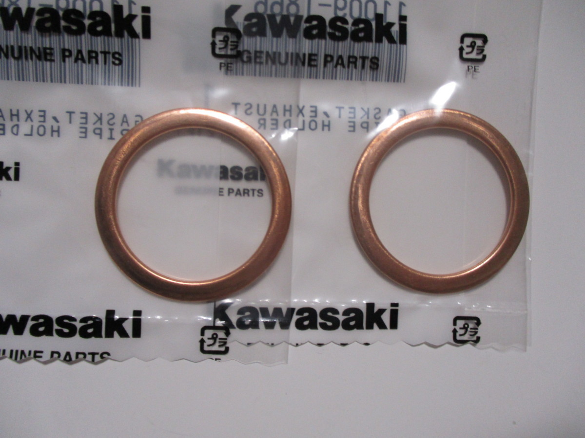 送料無料★新品★ZZR250★GPX250R-2★エリミネーター250★KLE250 アネーロ★純正マフラーガスケット拍卖