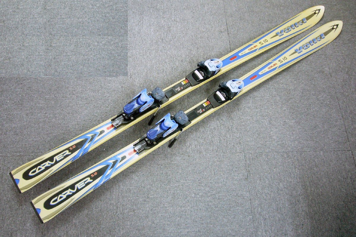 ☆VOLKL フォルクル カービングスキー CARVER S10 170cm/TyROLIA チロリア SP8 USED品☆拍卖