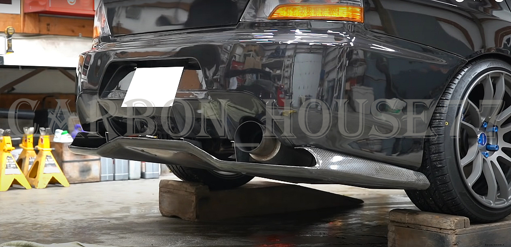 ★MITSUBISHI ランエボ 9 CT9A カーボン リアディフューザー + メタルフィッティングキット VOX型☆.拍卖