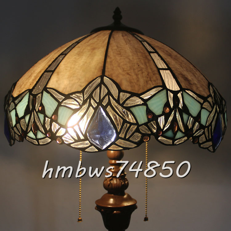 新品◆芸術品ステンドランプ フロアスタンド花柄 照明 ステンドグラス レトロな雰囲気ティファニー 室内装飾拍卖