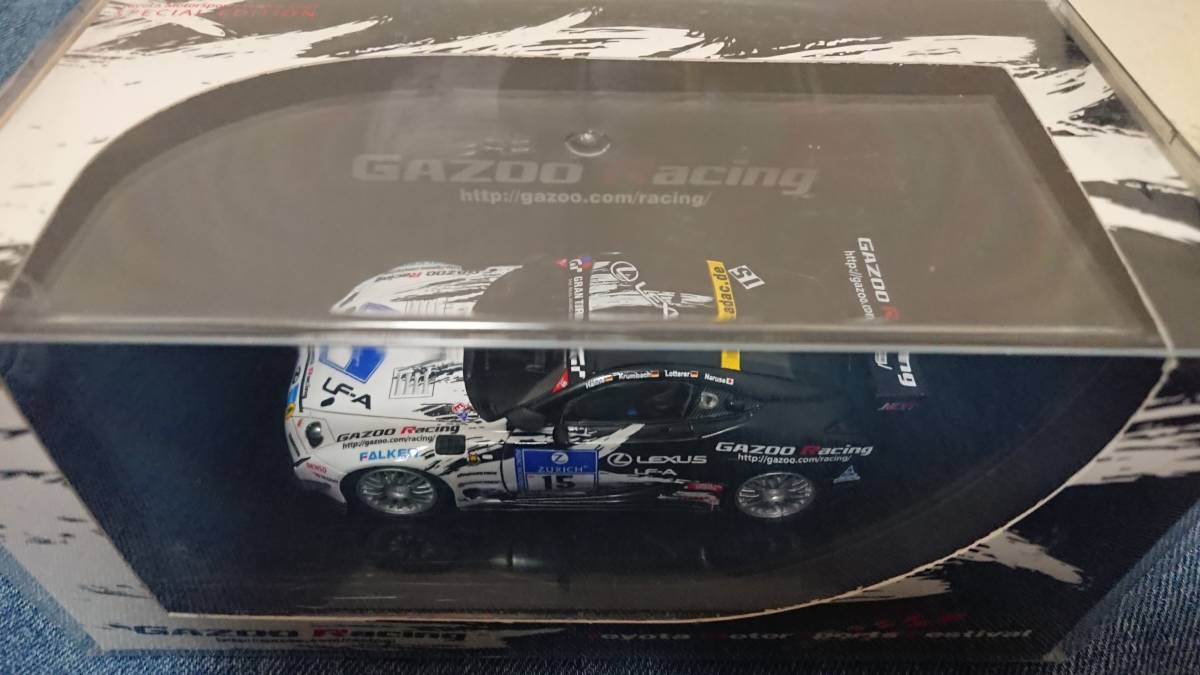 1/43 TMSF箱 EBBRO 2009年ニュルブルクリンク24時間レース レクサスLF-A#15 ハーネ、クルムバッハ、ロッテラー、成瀬 【リアウィング外れ】拍卖