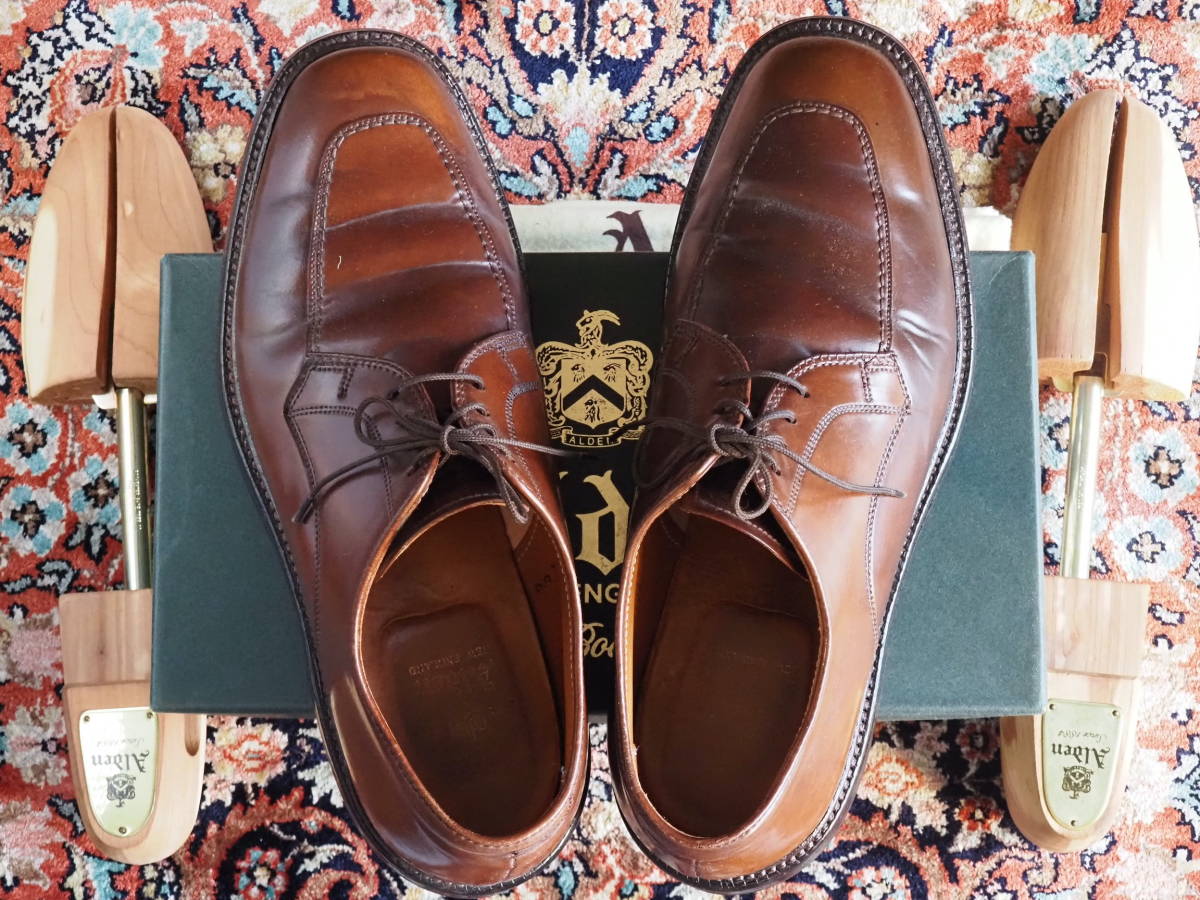 【超希少】オールデン マホガニー コードバン Uチップ 9E / ラベロ ウイスキーシガー 系レアカラー ウィスキー 2210 2211 54321 の次に拍卖